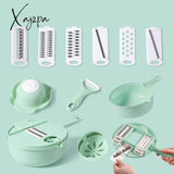 Xajzpa - 12Pcs Vegetable Cutter Grater For Vegetables Slicers Shredders Multi Slicer Peeler Carrot