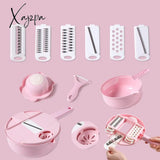 Xajzpa - 12Pcs Vegetable Cutter Grater For Vegetables Slicers Shredders Multi Slicer Peeler Carrot