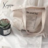 Xajzpa - 1Pc Women Canvas Shoulder Bag Alice In Wonderland Shopping Bags Students Book Cotton Cloth