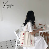 Xajzpa - 1Pc Women Canvas Shoulder Bag Alice In Wonderland Shopping Bags Students Book Cotton Cloth