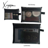 Xajzpa - 1Pcs Women’s Cosmetic Bag Travel Neceser Black Toiletry Kit Transparent Makeup Organizer