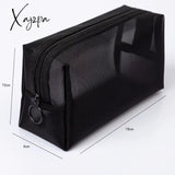 Xajzpa - 1Pcs Women’s Cosmetic Bag Travel Neceser Black Toiletry Kit Transparent Makeup Organizer