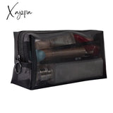 Xajzpa - 1PCS Women's Cosmetic Bag Travel Neceser Black Toiletry Kit Transparent Makeup Organizer Washing Pouch Small Large Make Up Bag