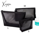 Xajzpa - 1Pcs Women’s Cosmetic Bag Travel Neceser Black Toiletry Kit Transparent Makeup Organizer