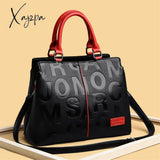 Xajzpa - 2 Layers Ladies Quality Leather Letter Shoulder Bags For Women Luxury Handbags Designer