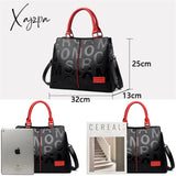 Xajzpa - 2 Layers Ladies Quality Leather Letter Shoulder Bags For Women Luxury Handbags Designer