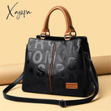 Xajzpa - 2 Layers Ladies Quality Leather Letter Shoulder Bags For Women Luxury Handbags Designer