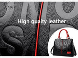 Xajzpa - 2 Layers Ladies Quality Leather Letter Shoulder Bags For Women Luxury Handbags Designer