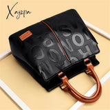 Xajzpa - 2 Layers Ladies Quality Leather Letter Shoulder Bags For Women Luxury Handbags Designer