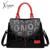 Xajzpa - 2 Layers Ladies Quality Leather Letter Shoulder Bags For Women Luxury Handbags Designer