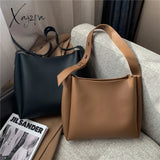 Xajzpa - 2 Sets Casual Totes Bag Pu Leather Shoulder Bags For Women Fashion Female Travel Designer