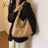 Xajzpa - 2 Sets Large Capacity Soft Pu Leather Shoulder Side Bags For Women Fashion Brand Casual