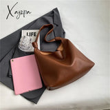 Xajzpa - 2 Sets Large Capacity Soft Pu Leather Shoulder Side Bags For Women Fashion Brand Casual