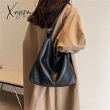 Xajzpa - 2 Sets Large Capacity Soft Pu Leather Shoulder Side Bags For Women Fashion Brand Casual