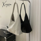 Xajzpa - 2 Sets Large Casual Totes Bag Soft Pu Leahter Shoulder Side Bags For Women Fashion Laides