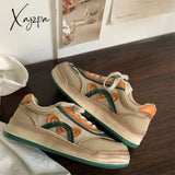 Xajzpa 2023 Brand Platform Women Sneakers Chunky Luxury Spring Casual Woman Vulcanized Shoes Tennis