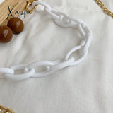 Xajzpa - 2023 Fashion Women Bag With Chain Wood Crossbody Summer Beach Shell Stone Pattern Pu