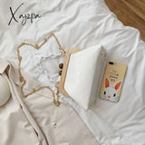 Xajzpa - 2023 Fashion Women Bag With Chain Wood Crossbody Summer Beach Shell Stone Pattern Pu