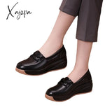 Xajzpa - 2023 New Arrive Women Spring Autumn Casual Shoes Thick Bottoms Wedges Comfortable Ladies