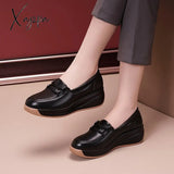 Xajzpa - 2023 New Arrive Women Spring Autumn Casual Shoes Thick Bottoms Wedges Comfortable Ladies