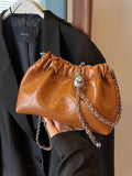 Xajzpa - 2023 New Popular Bag Women’s Fashion High-End Retro Solid Color Shoulder Super All-Match