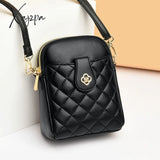 Xajzpa - 2023 New Summer Small One-Shoulder Messenger Bag Pu Women’s Round Mobile Phone Coin