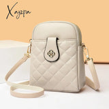 Xajzpa - 2023 New Summer Small One-Shoulder Messenger Bag Pu Women’s Round Mobile Phone Coin