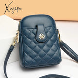 Xajzpa - 2023 New Summer Small One-Shoulder Messenger Bag Pu Women’s Round Mobile Phone Coin