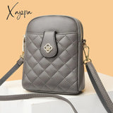 Xajzpa - 2023 New Summer Small One-Shoulder Messenger Bag Pu Women’s Round Mobile Phone Coin