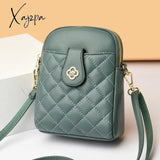 Xajzpa - 2023 New Summer Small One-Shoulder Messenger Bag Pu Women’s Round Mobile Phone Coin