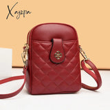 Xajzpa - 2023 New Summer Small One-Shoulder Messenger Bag Pu Women’s Round Mobile Phone Coin