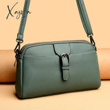 Xajzpa - 2023 New Summer Small One-Shoulder Pu Messenger Bag Women’s Round Mobile Phone Coin