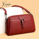 Xajzpa - 2023 New Summer Small One-Shoulder Pu Messenger Bag Women’s Round Mobile Phone Coin