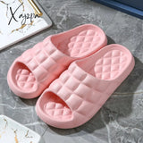 Xajzpa - 2023 New Women’s Slippers Indoor Flat Elegant Shoes For Men House Woman Non-Slip Heel