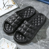 Xajzpa - 2023 New Women’s Slippers Indoor Flat Elegant Shoes For Men House Woman Non-Slip Heel