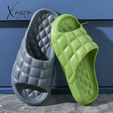 Xajzpa - 2023 New Women’s Slippers Indoor Flat Elegant Shoes For Men House Woman Non-Slip Heel