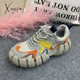 Xajzpa - 2023 Platform Mesh Sneakers Women Breathable Tennis Female Vulcanized Shoes Spring Chunky