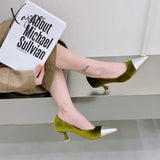 Xajzpa - 2023 Spring New Brand Women Pumps Shoes Fashion Thin High Heel Shallow Pointed Toe Ladies