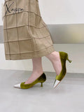 Xajzpa - 2023 Spring New Brand Women Pumps Shoes Fashion Thin High Heel Shallow Pointed Toe Ladies