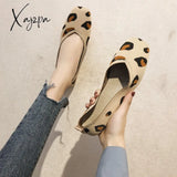 Xajzpa - 2023 Spring New Mesh Ballet Flats Women Square Toe Daily Loafers Breathable Driving Shoes