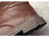 Xajzpa - 2023 Trends Spring And Autumn New Martin Boots Men’s High-Top British Wind Tools Leather