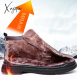 Xajzpa - 2023 Trends Spring And Autumn New Martin Boots Men’s High-Top British Wind Tools Leather