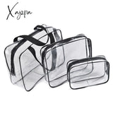 Xajzpa - 3Pcs Pvc Travel Transparent Cases Clothes Toiletries Storage Bag Box Luggage Towel