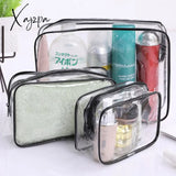 Xajzpa - 3Pcs Pvc Travel Transparent Cases Clothes Toiletries Storage Bag Box Luggage Towel