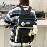 Xajzpa - 4 Sets Of Student Backpacks Fashion Multifunctional Woman Backpack Trend Brand Youth