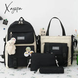 Xajzpa - 4 Sets Of Student Backpacks Fashion Multifunctional Woman Backpack Trend Brand Youth