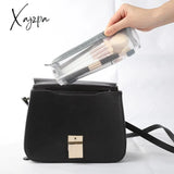 Xajzpa - 4Pcs In 1 Cosmetic Bag For Women Zipper Mesh Separable Cosmetics Pouch Ladies Foldable Pu