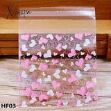 Xajzpa - 50/100Pcs 10*10Cm Love Cute Plastic Bags Self Adhesive Package Bag Wedding Birthday Party