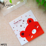 Xajzpa - 50/100Pcs 10*10Cm Love Cute Plastic Bags Self Adhesive Package Bag Wedding Birthday Party