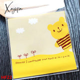 Xajzpa - 50/100Pcs 10*10Cm Love Cute Plastic Bags Self Adhesive Package Bag Wedding Birthday Party